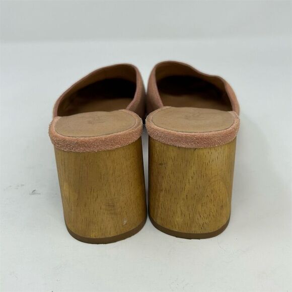 Madewell Miya Women's Pink Suede Block Heel Slip On Mules Size 8 Casual Spring - Picture 8 of 12